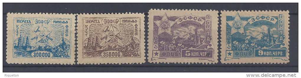 RUSSIE - 1923 - CAUCASE -  N° 14 - 15 - 21 - 22 -  XX - X  - - Caucasia