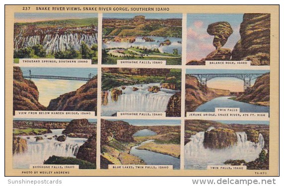 Snake River Views Snake River Gorge Southern Idaho - Autres & Non Classés
