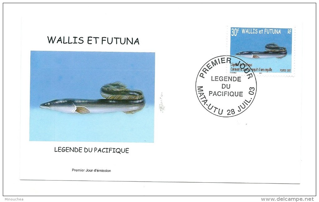 FDC Wallis Et Futuna - Légende Du Pacifique - Oblitération 28/07/2003 Mata-Utu (1er Jour) - FDC