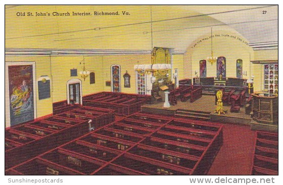 Old Saint Johns Church Interior Richmond Virginia - Richmond