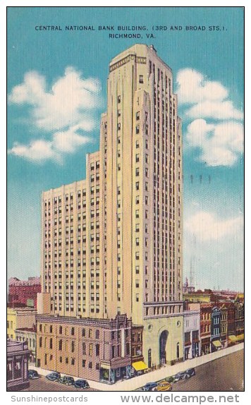 Central National Bank Building Richmond Virginia 1951 - Richmond