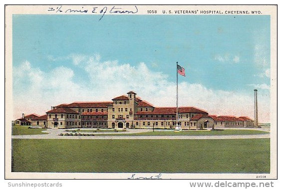 U S Veterans Hospital Cheyenne Wyoming 1938 - Cheyenne
