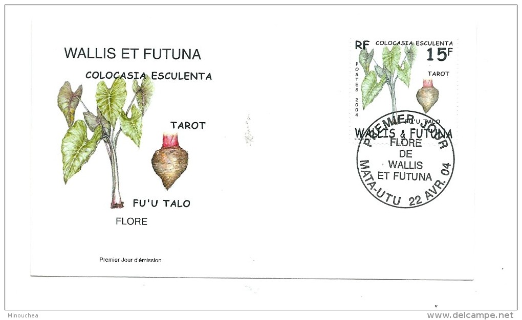 FDC Wallis Et Futuna - Flore De Wallis - Oblitération 22/04/2004 Mata-Utu (1er Jour) - FDC