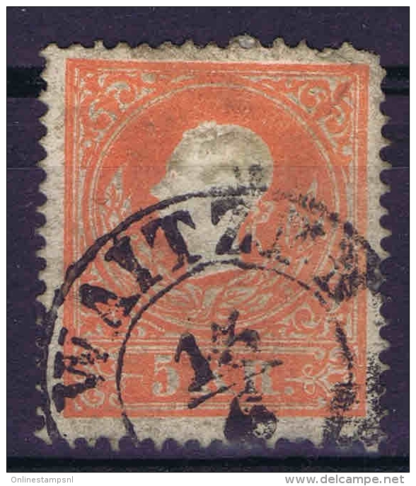 Österreich 1858 Mi Nr 10 I Used  Cat Value  &euro; 500  WAITZEN, Some Damage Right Top Corner - Gebraucht