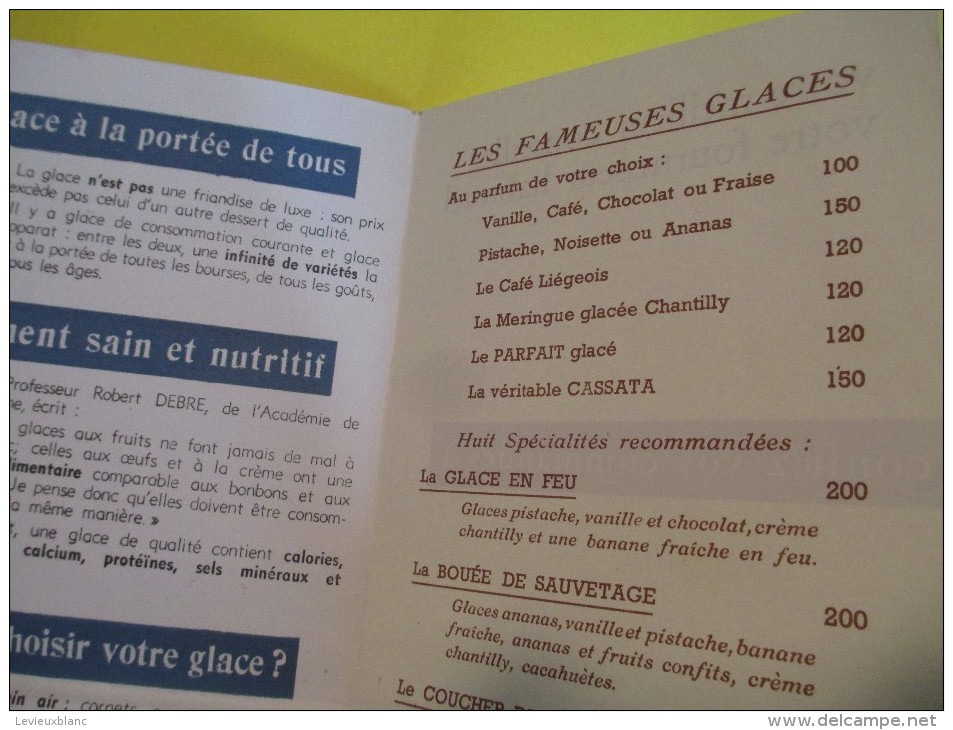 Dépliant Publicitaire/ La Glace Aliment / Confédération Nationale Des Glaciers De France/Vers 1950     VP667 - Sports & Tourisme