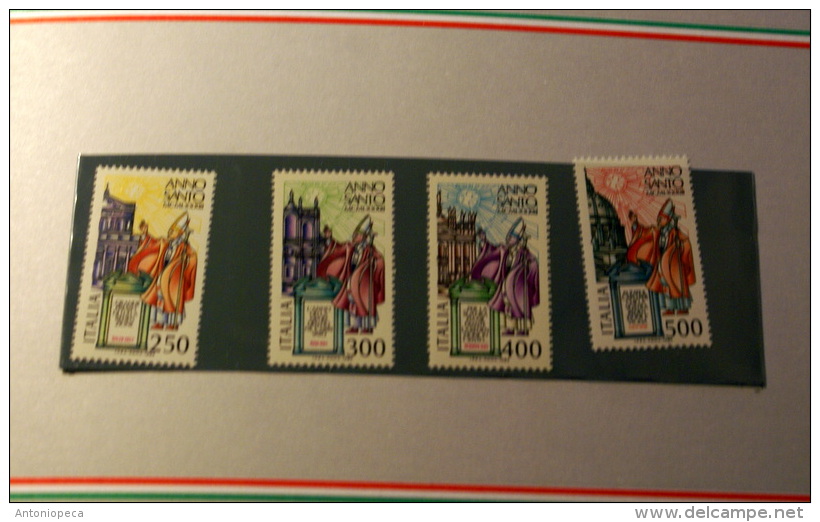 ITALY 1983 - OFFICIAL FOLDER CELEBRATION HOLY YEAR, COMPLETE SET MNH** - 1981-90: Mint/hinged