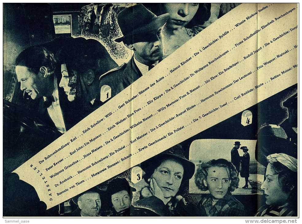 "Filmpost" "In Jenen Tagen - Geschichten Eines Autos" Mit Erich Schellow , Gerd Schäfer - Filmprogramm Nr. 138  Ca. 1948 - Autres & Non Classés