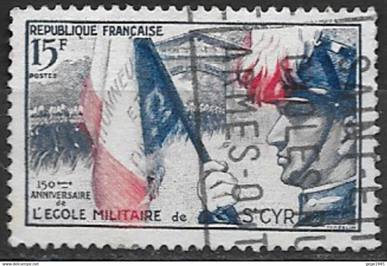 France  1954  Oblitéré  N° 996    - Ecole St Cyr - Oblitérés