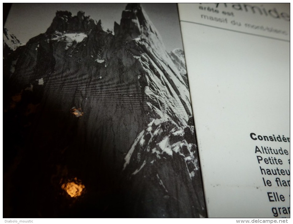 MASSIF Du MONT-BLANC :  Fiche 25,  éditée Par Compagnie Des Guides De Chamonix : PYRAMIDE DU TACUL Arête Est - Other & Unclassified