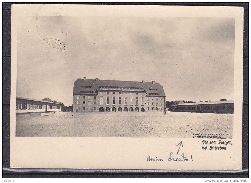 Allemagne - Empire - Carte Postale De 1936 - Oblitération Neues Lager Jüterbog - Camp Militaire - Briefe U. Dokumente