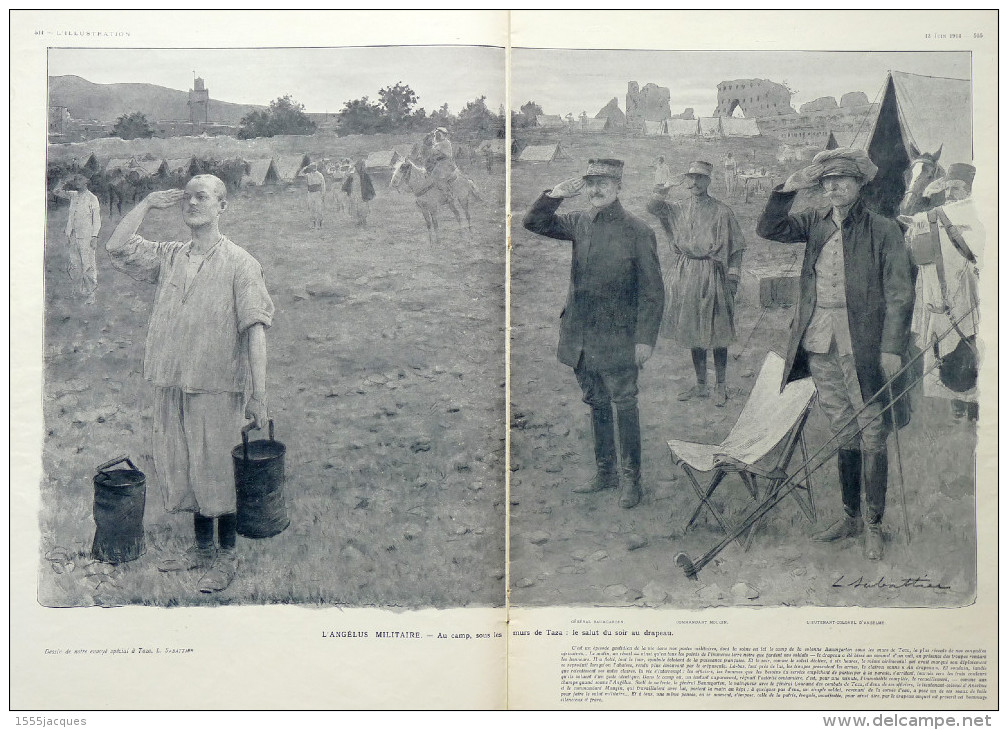 ILLUSTRATION N° 3720 / 13-06-1914 RIBOT BIPLAN TAZA CRINILINE VERA-CRUZ EMPRESS OF IRELAND ALEXANDRIE S. LENGLEN NANCY