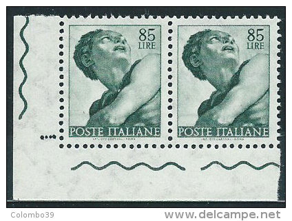 Italia 1961 Nuovo** - Michelangiolesca £ 85 Coppia - 1961-70: Mint/hinged