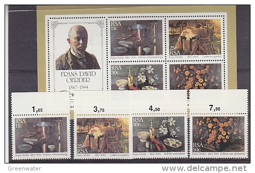 South Africa 1985 Paintings By Frans Oeder 4v + M/s ** Mnh (17222) - Unused Stamps