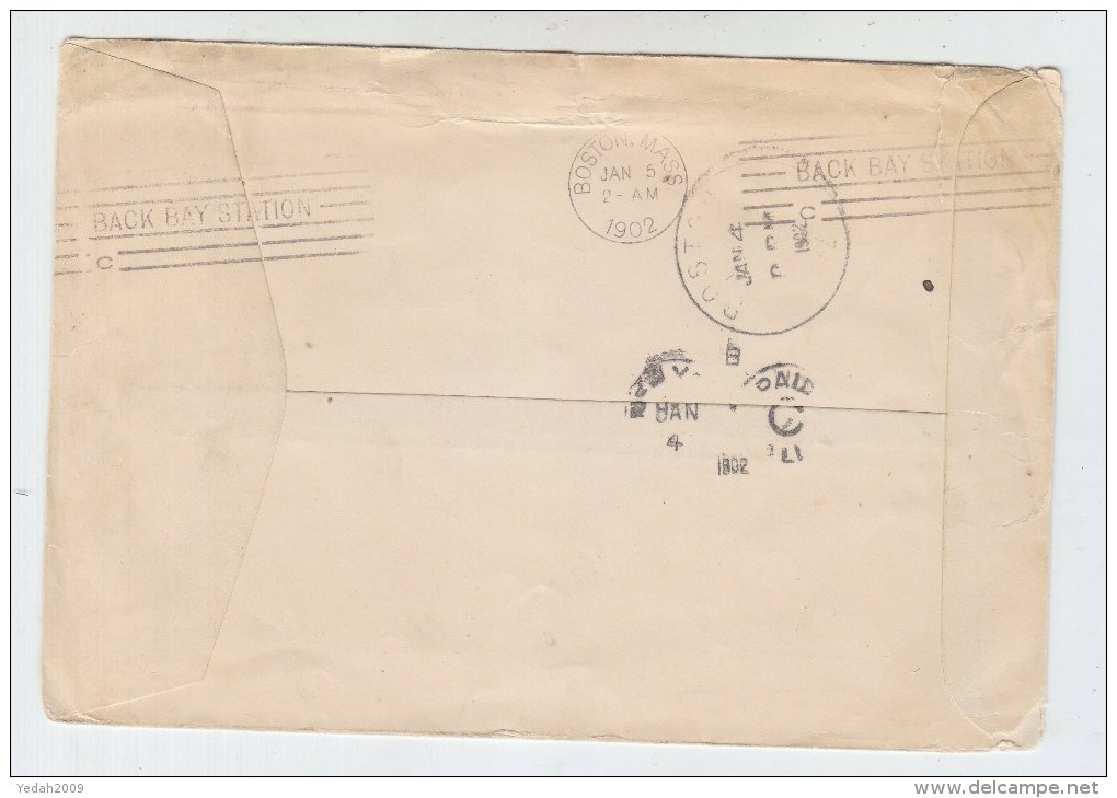 Trinidad/USA SHIP POST COVER 1901 - Trinidad & Tobago (1962-...)