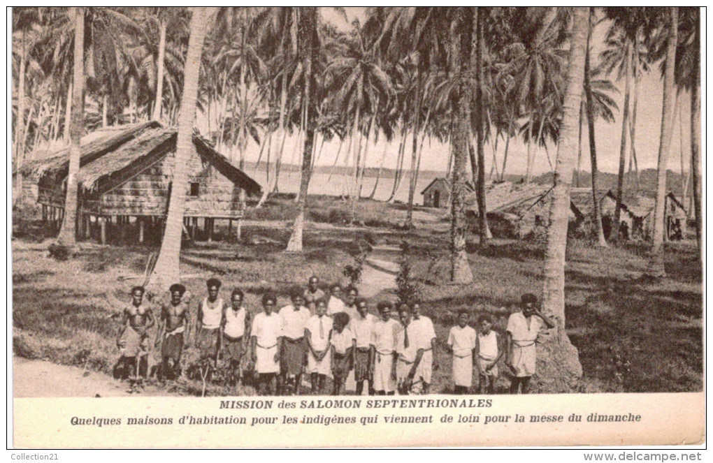 SALOMON ISLANDS ... MISSION .... QUELQUES MAISONS D HABITATION - Salomon