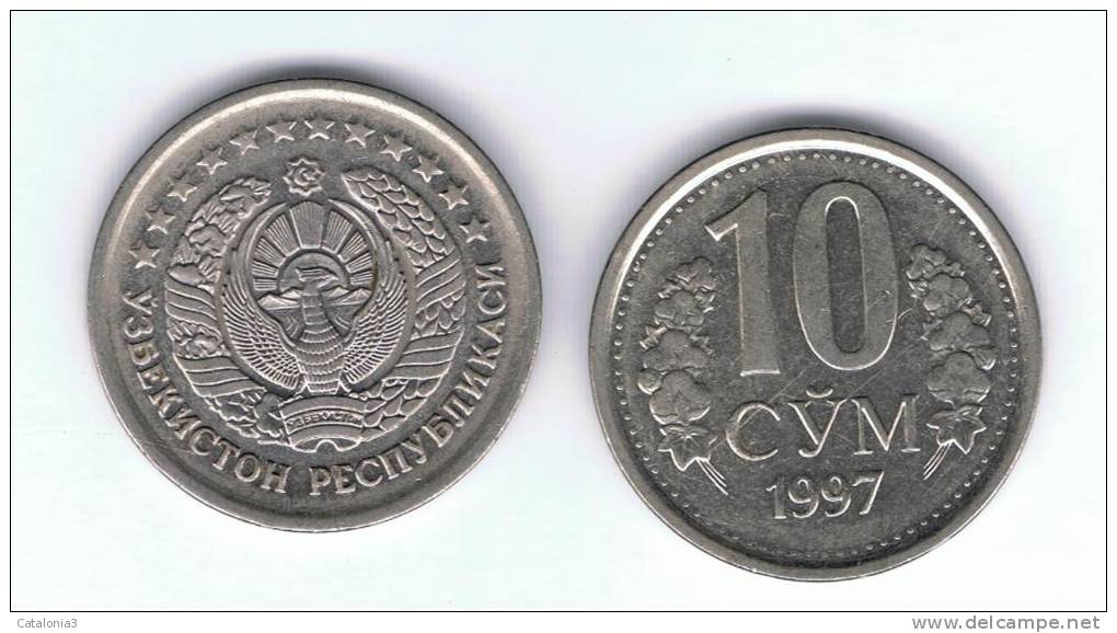 UZBEKISTAN -  10 Som  1997  KM10 - Uzbekistan