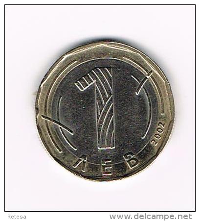 ¨¨ BULGARIJE   1  LEV   2002 - Bulgarie