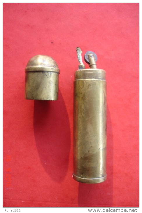 Briquet à Essence Breveté SGDG Paris ,Cloréyile Bengue ,années 1930 .H:11,2 Cms BE Complet - Autres & Non Classés