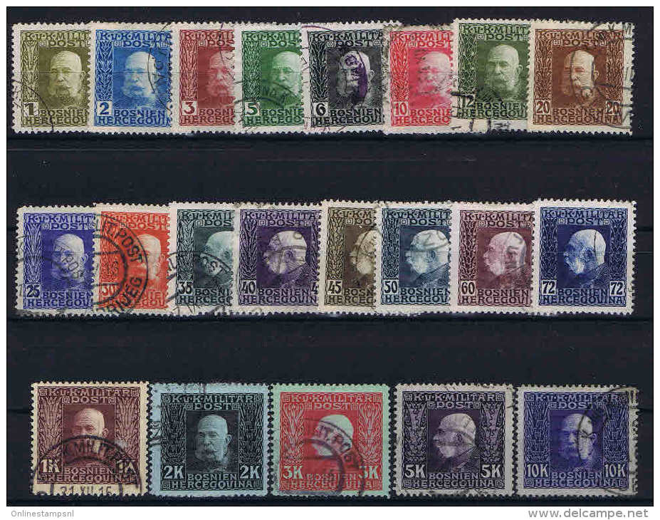 Österreichisch- Bosnien Und Herzegowina Mi. 64 - 84 Used - Gebraucht