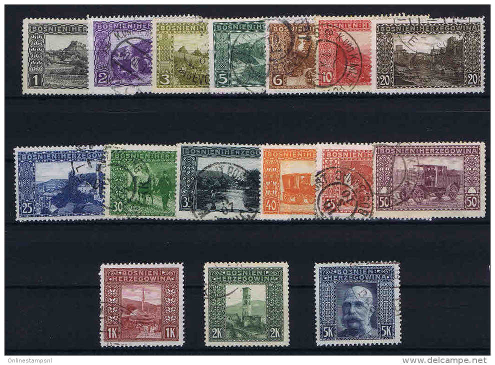 Österreichisch- Bosnien Und Herzegowina Mi. 29 - 44 Used - Gebraucht