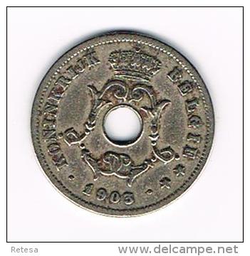 ¨¨ LEOPOLD II  10 CENTIEM  1903 VL - 10 Cents