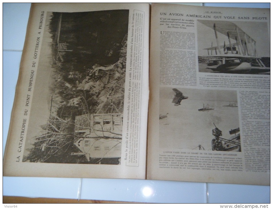 Le Miroir De La Guerre 1919 No 288-Paris Fête Victoire-Catastrophe Pont Fribourg-Bourreau De 40.000 Arméniens-Acrobaties - Francese