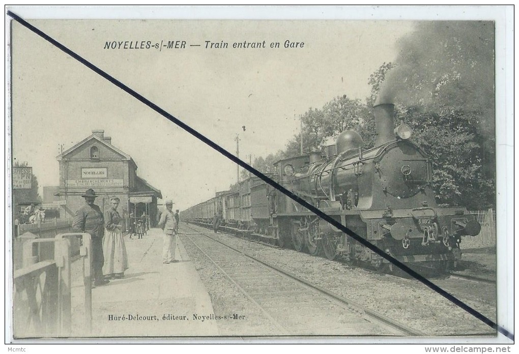 CPA - Noyelles Sur Mer-Train Entrant En Gare - Noyelles-sur-Mer