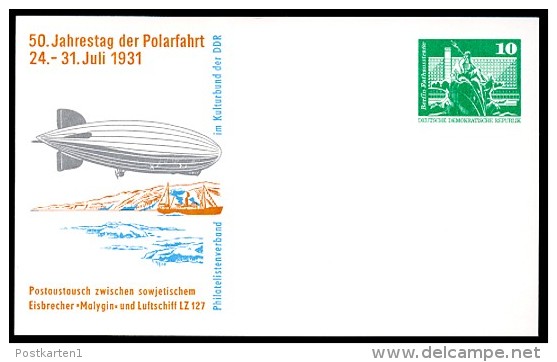 ICEBREAKER MALYGIN 1981 East German STO Postal Card PP16 B1/007a  Kat. 4,00 € - Poolshepen & Ijsbrekers