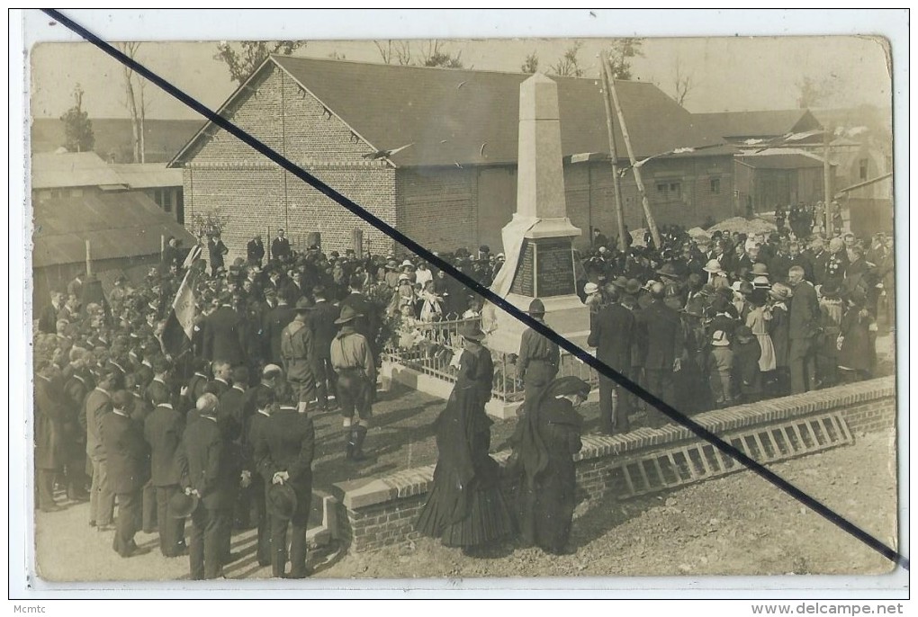 Carte Photo à Identifier Moislains Monument Aux Morts- - Moislains