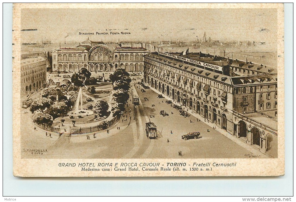 TORINO  - Grand Hotel Roma E Rocca Cavour. - Bar, Alberghi & Ristoranti
