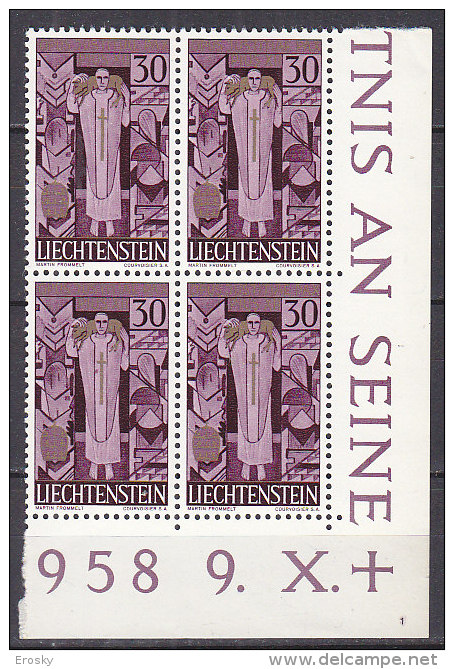 Q1975 - LIECHTENSTEIN Yv N°342 ** PAPE PIO XII BLOC - Neufs