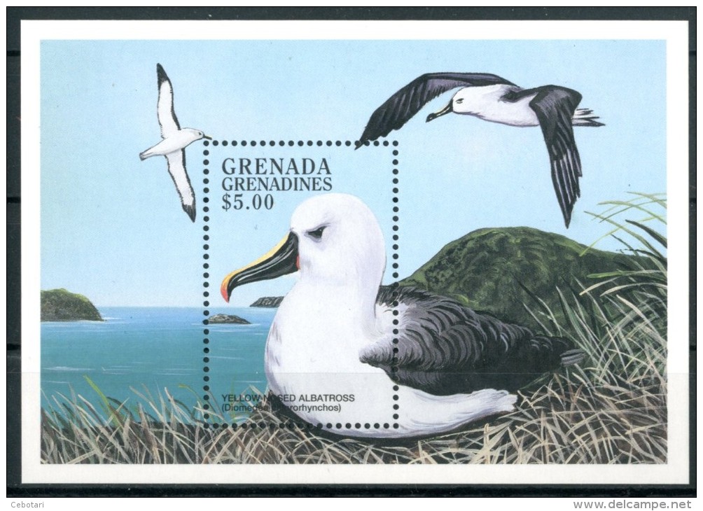 GRENADA 1998** - Uccelli / Birds "Albatros" - Block MNH Come Da Scansione - Marine Web-footed Birds