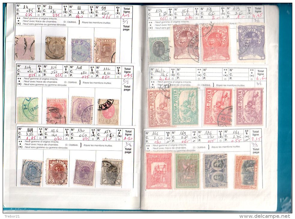 Carnet De ROUMANIE, BULGARIE - Cote 368,80  €uros - 9 Scans - Collections (with Albums)