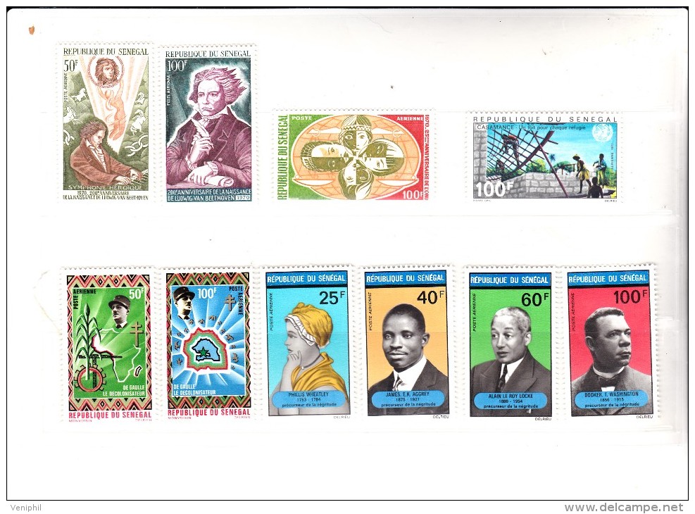 SENEGAL - POSTE AERIENNE N° 94 A 103 NEUF X  COTE : 22,95 € - Luftpost