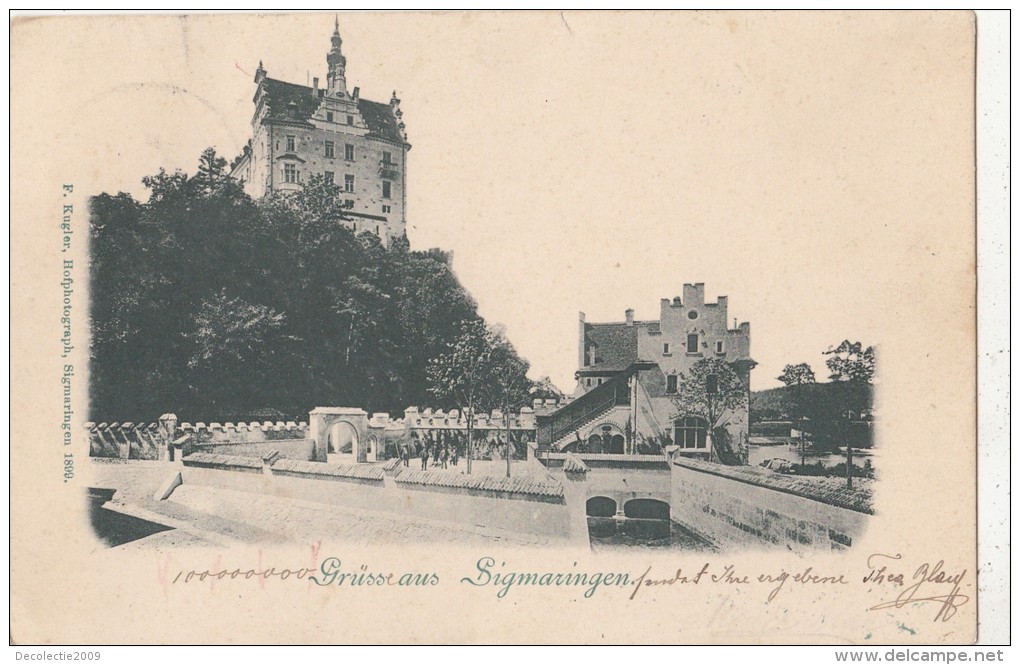 B82713 Gruss Aus Sigmaringen Germany  Front/back Scan - Sigmaringen