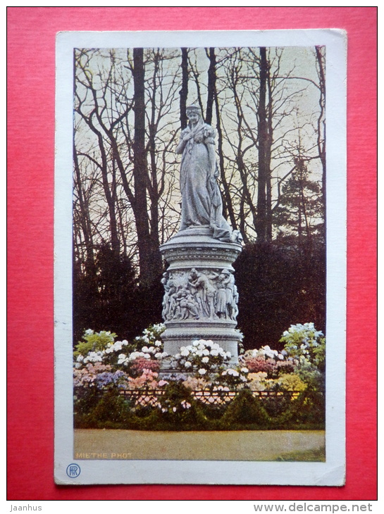 Denkmal Der Königin Luise Im Tiergarten - Berlin - Old Postcard - Germany - Sent From Germany Berlin To Imperial Russia - Dierentuin