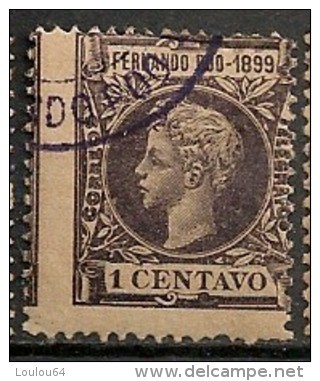 Timbres - Espagne - Fernando Poo -  1  Centavo - 1899 - - Fernando Po