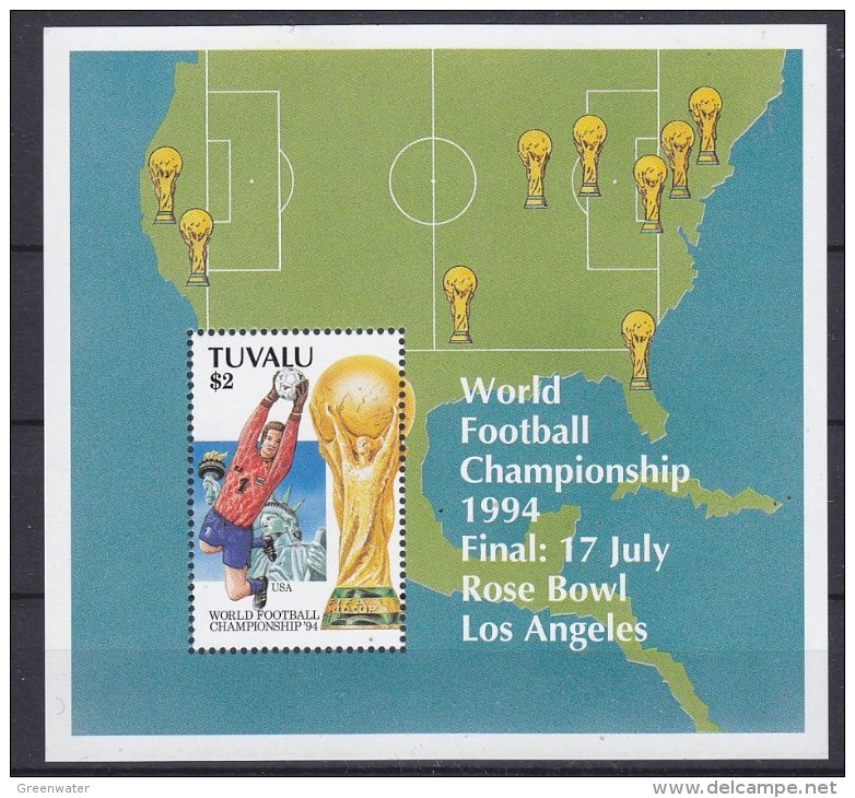 Tuvalu 1994 Football World Cup USA M/s ** Mnh (17259) - 1994 – Estados Unidos