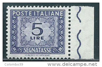 Italia 1955 Nuovo** - Segnatasse Stelle £ 5 - Segnatasse