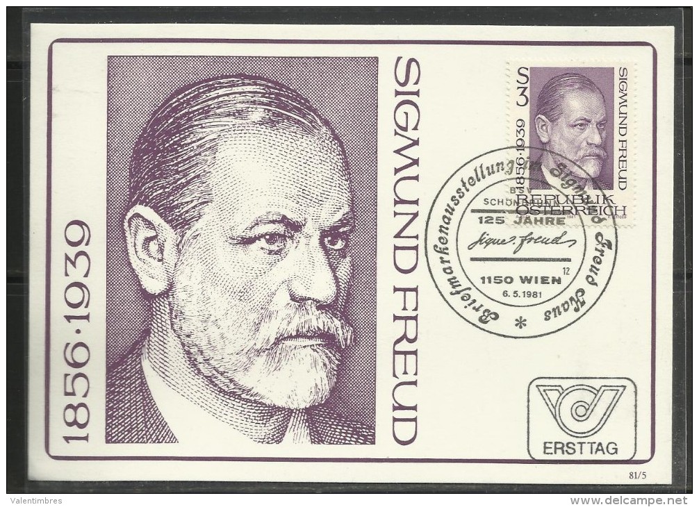 Judaica Judaisme 3 Autriche    FDC  Sigmund Freud - Jewish