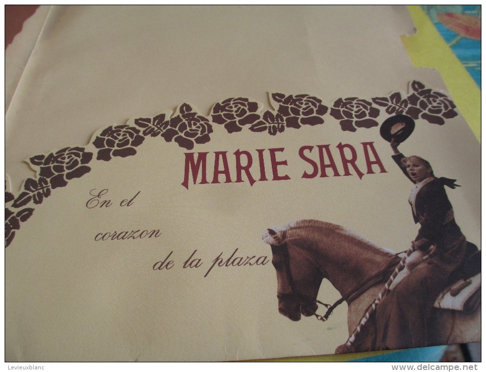 Marie SARA/Corrida/Ligne De Vêtements/ Christian Audigier/Plaquette  Publicitaire/1991   MOD30 - Autres & Non Classés