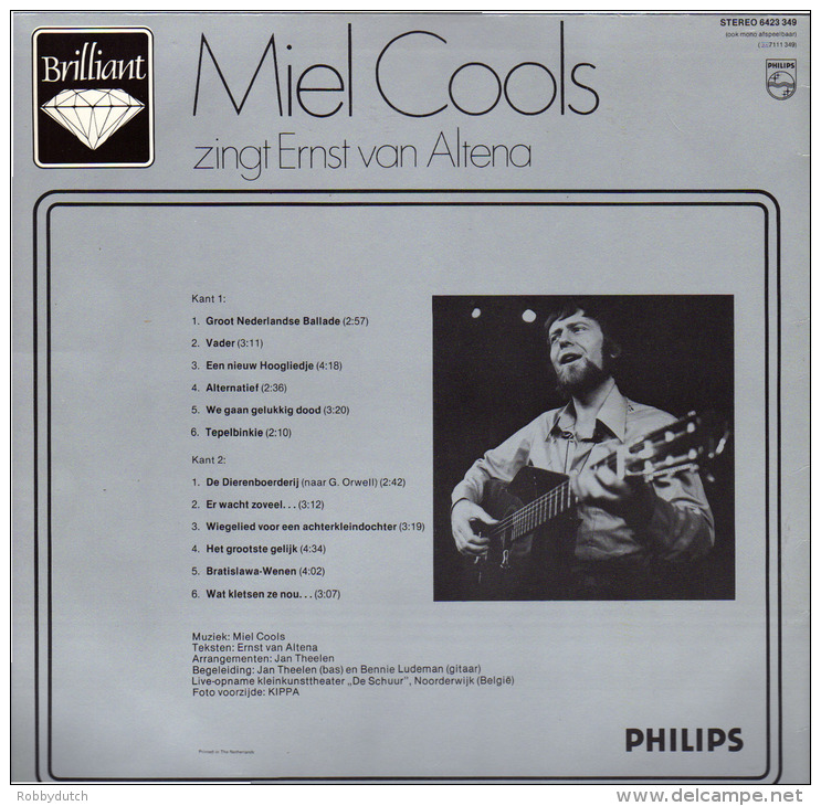 * LP *  MIEL COOLS ZINGT ERNST VAN ALTENA (Holland 1971 EX!!!) - Other - Dutch Music