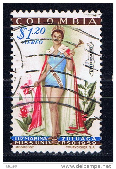 CO+ Kolumbien 1959 Mi 850 Miss Universum - Colombia