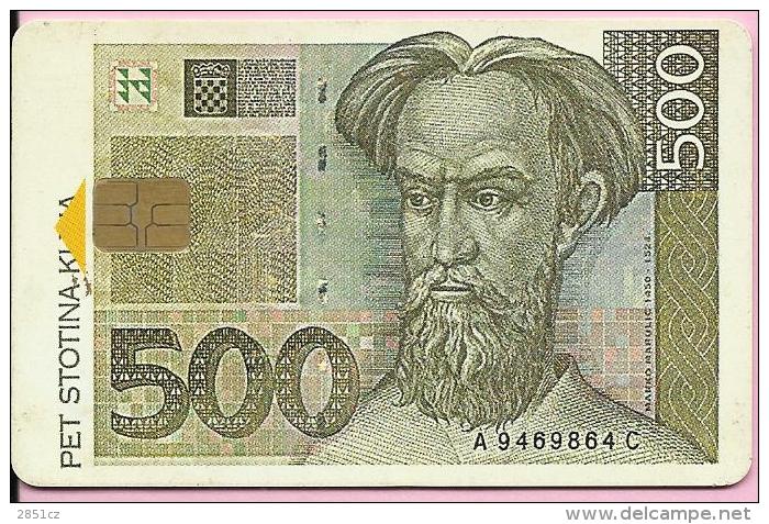 PHONECARD - Croatian Money - 500 Kuna, 500 Imp., Croatia - Kroatien