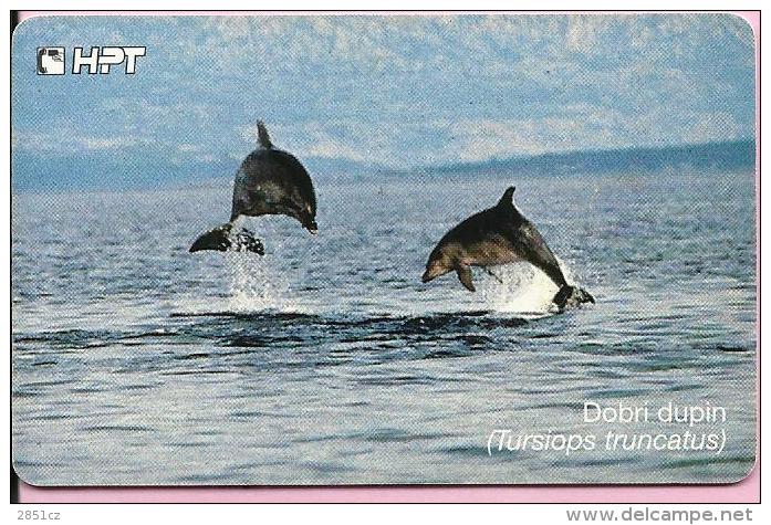 PHONECARD - Dolphin (tursiops Truncatus), 100 Imp., Croatia - Delfines