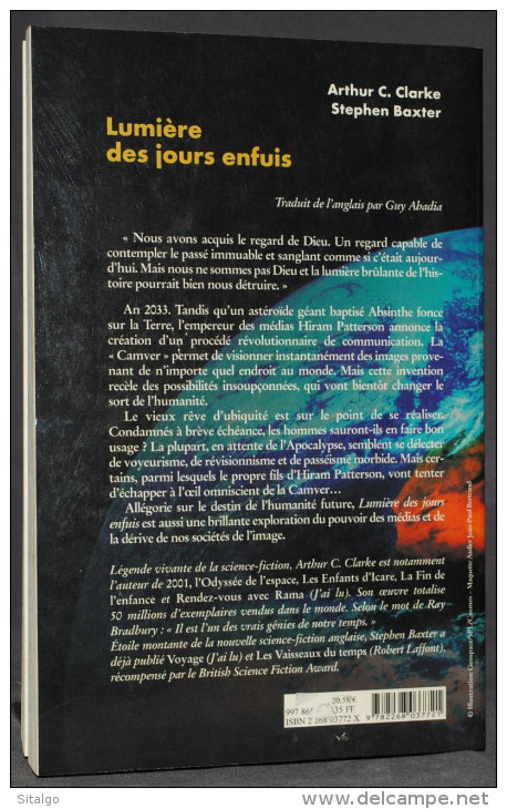 LUMIÈRE DES JOURS ENFUIS - CLARKE, BAXTER - SF - LE ROCHER - Other & Unclassified