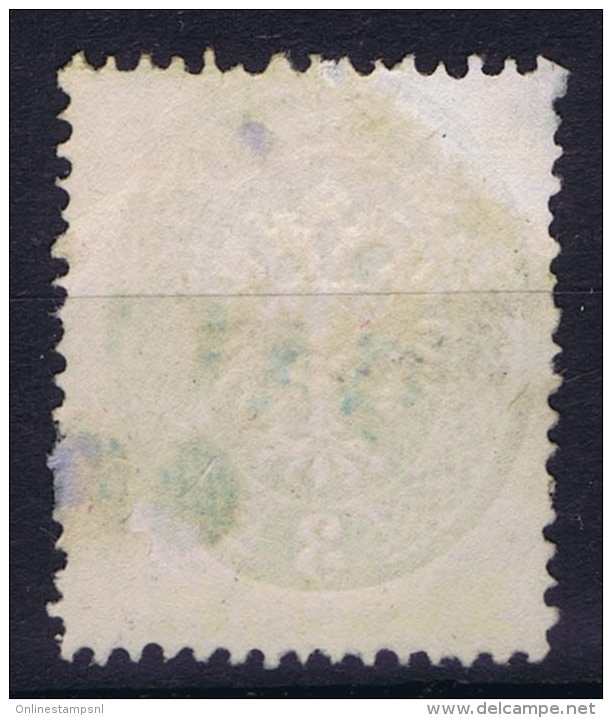 Austria Lombardo Veneto 1863 Nr 15 Used Blau Entwertung Ferchenbauer Cat Value &euro; 1100, Blac Pot At Top Left - Lombardy-Venetia