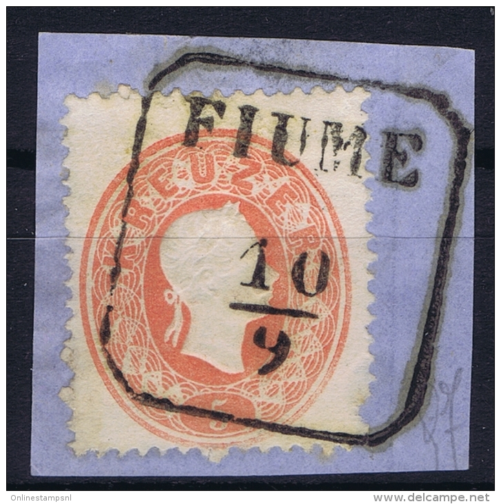 Österreich 1860 Nr 20 With FIUME Cancel - Gebraucht