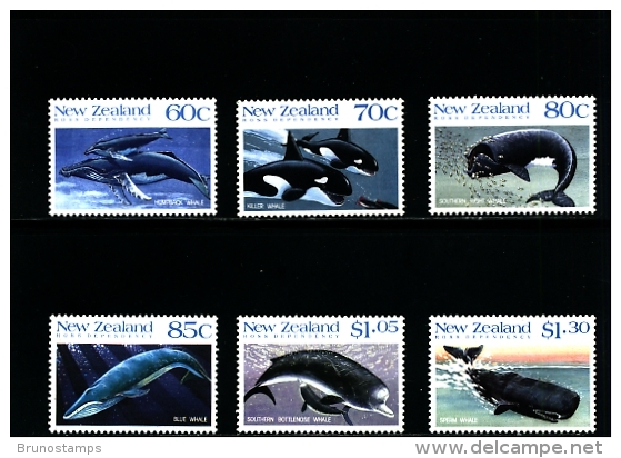 NEW ZEALAND - 1988  ANTARCTIC WHALES  SET  MINT NH - Neufs