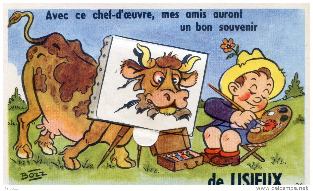 Carte Système - Un Souvenir De Lisieux - Illustrateur Bozz - Lisieux